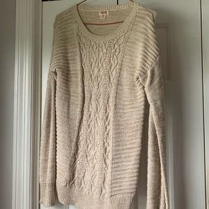 tan sweater